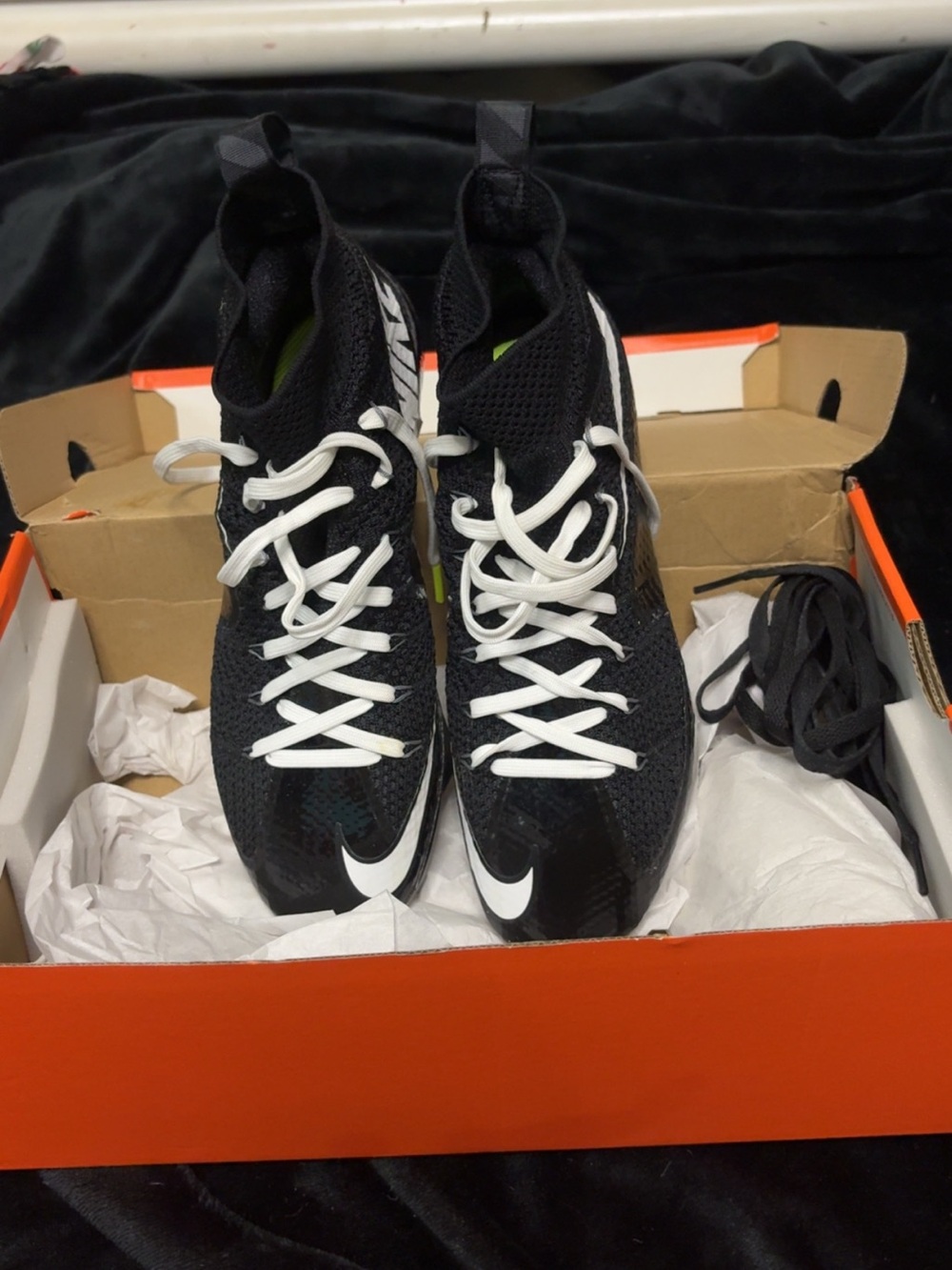 Nike Men’s Black and White High-Top Athletic Sneakers